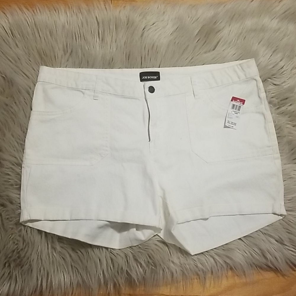 New! Joe Boxer white shorts